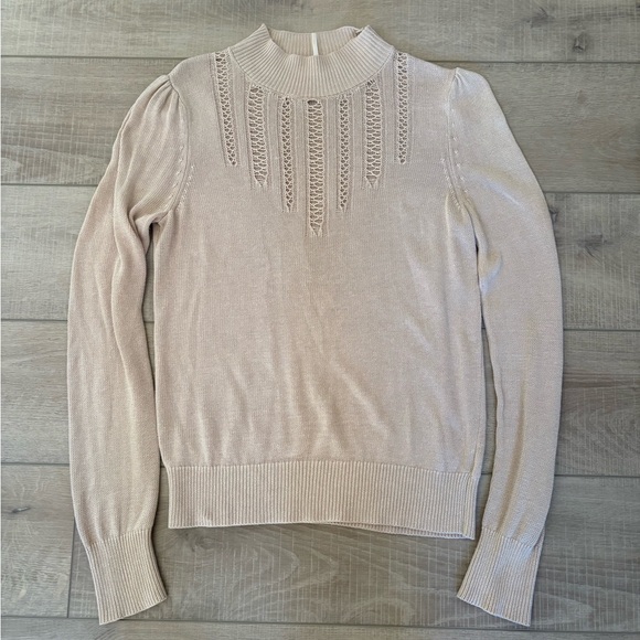 Free People Sweaters - Free people mock neck Cream Sweater for Women